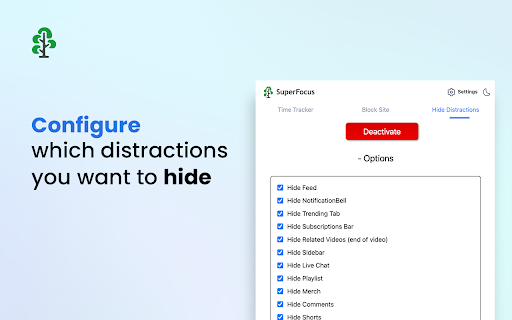 SuperFocus - Time Tracker, Block Sites, Hide Distractions