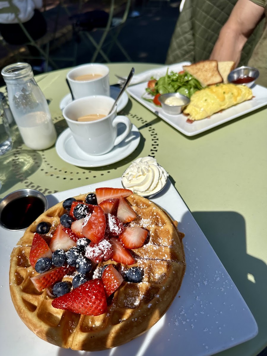 Gluten-Free Waffles at Lilac Pâtisserie