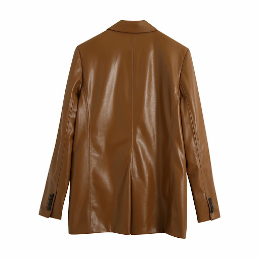 Title 2, European and American PU imitation leather suit...