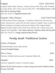 Zamorin menu 6