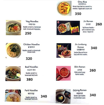 Noodle Cafe menu 