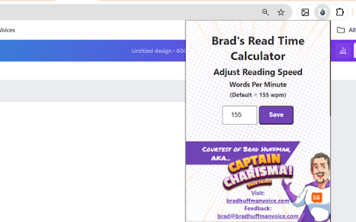 Brad's Read Time Calculator