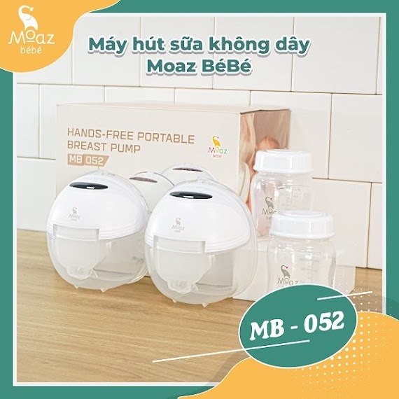 Máy Hút Sữa Không Dây Moaz Bébé Mb052 - Bảo Hành Chính Hãng 12 Tháng