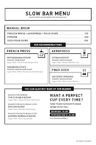 Third Wave Coffee Roasters menu 3