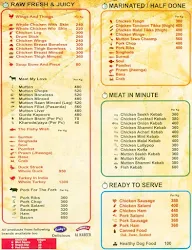 Meaty Affair menu 1