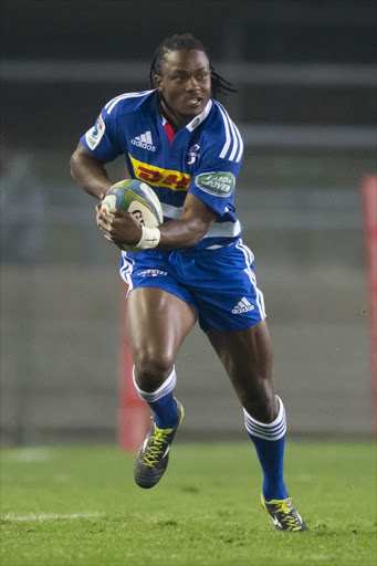Seabelo Senatla of the Stormers during the Super Rugby match between DHL Stormers and Cell C Sharks at DHL Newlands Stadium on July 12, 2014 in Cape Town.