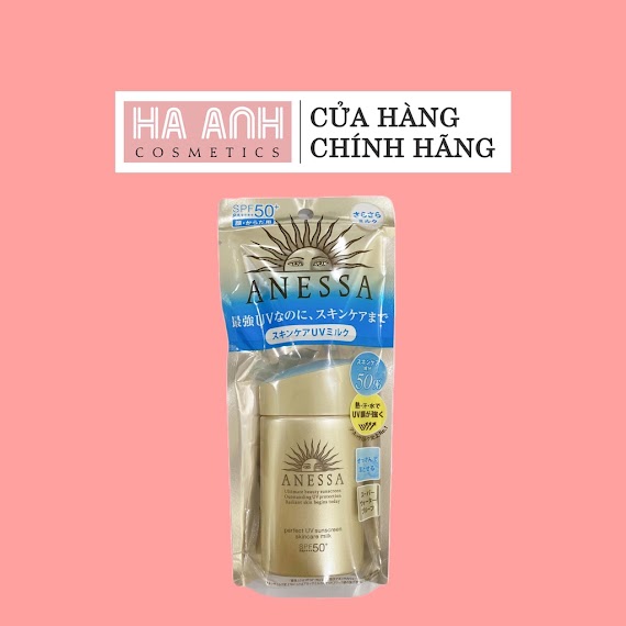 Kem Chống Nắng Dạng Sữa Anessa Perfect Uv Sunscreen Skincare Milk Spf50+/Pa++++ 60Ml