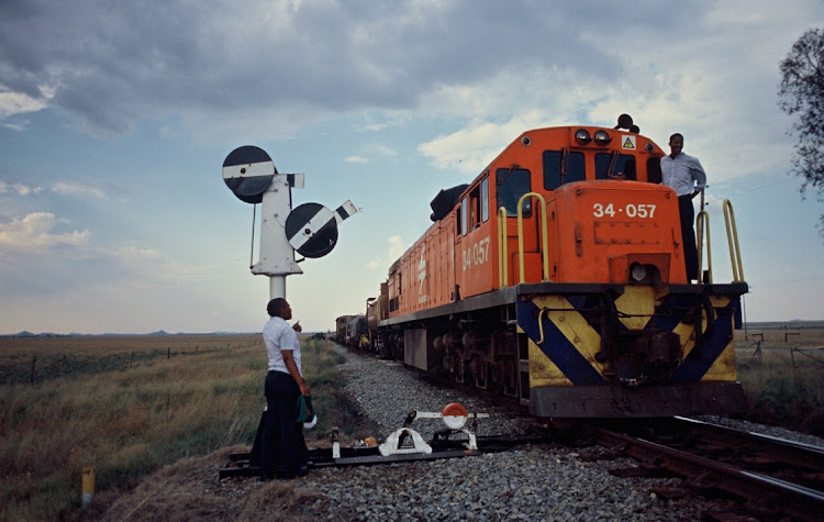 The railway line is South Africa's main link for iron ore exports. File image