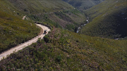 Snaking through the Montagu Pass. 