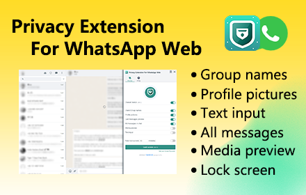 Privacy Extension For WhatsApp Web - WABULK small promo image