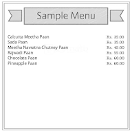 Bhole Pan menu 2