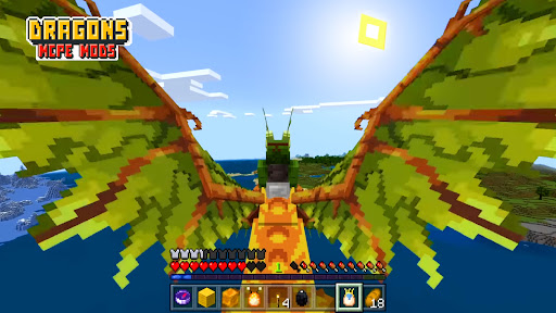 Screenshot Fantasy Dragons Mod Minecraft