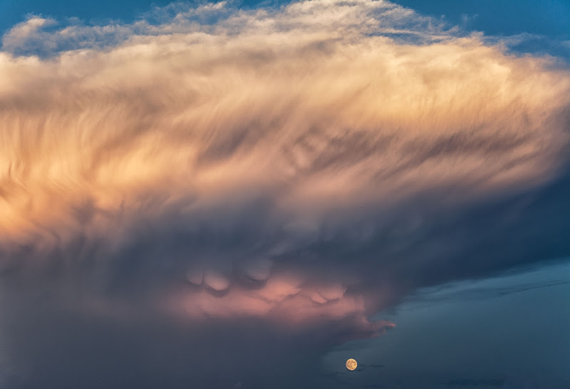 La luna e l'astronave di vaiolet