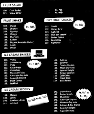 Billion Cafe menu 1