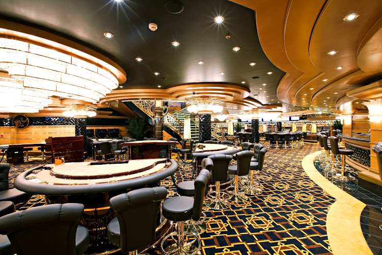 The croupiers come out at night in the Royal Palm Casino.