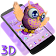 Thème Cute Owl 3D icon