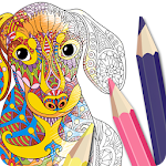 Cover Image of Download Dog Coloring Pages for Adults 1.6 APK