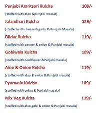 Punjabi Amritsari Kulcha menu 1