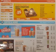 Dunkin' menu 1