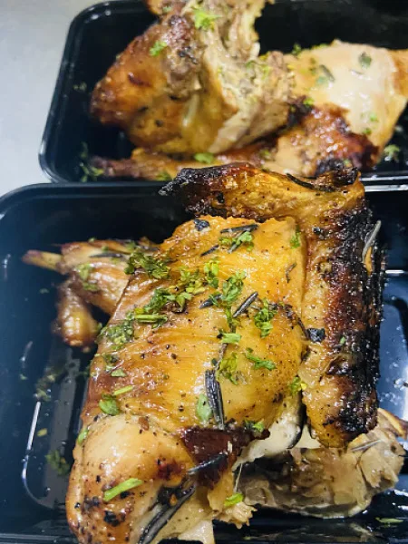 Lemon Onion Rotisserie Whole Chicken