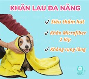 Khăn Lau Đa Năng Dùng Để Tắm Thú Cưng, Lau Khô Lông Siêu Nhanh, Vệ Sinh