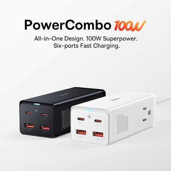 Sạc Nhanh Đa Năng 65W - 100W Baseus Gan3 Pro Desktop Powerstrip