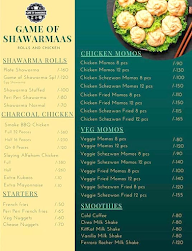 Game Of Shawarmaas menu 1