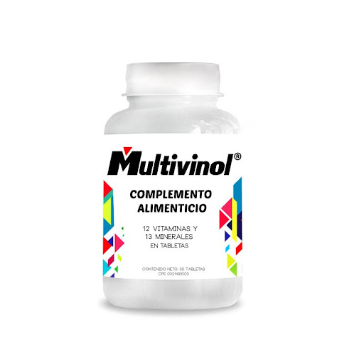 Complemento Alimenticio Multivinol 30 Cápsulas Producto de FC Pharma