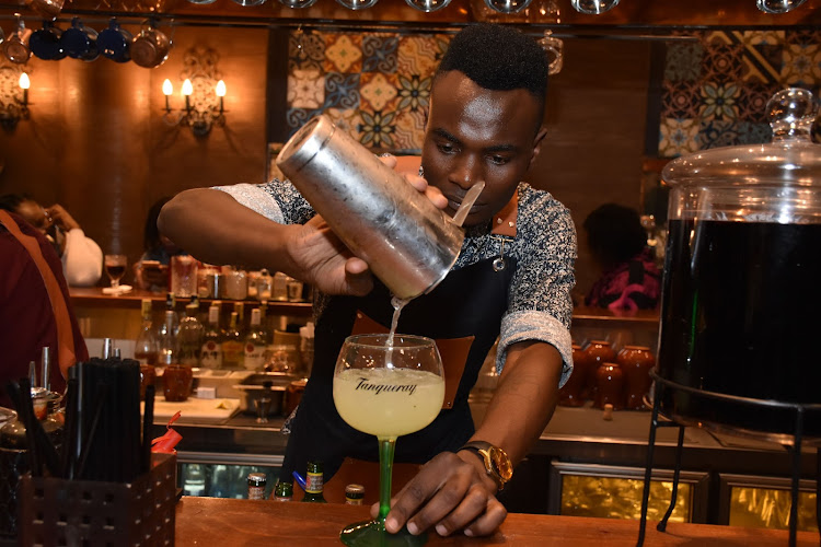 Tapas head of mixology Francis Owino