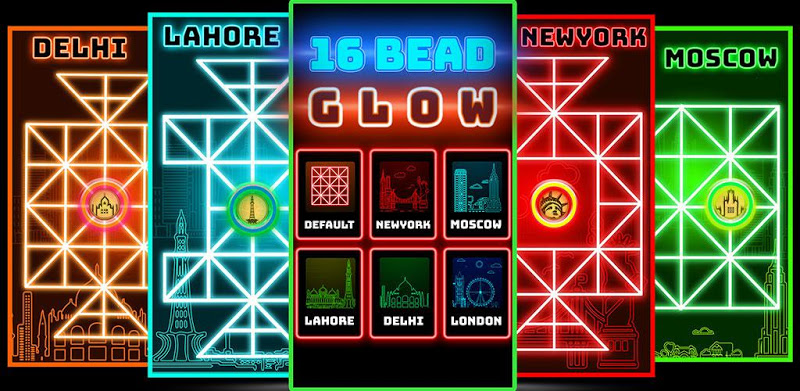 Sholo Guti: Bead 16 Glow - 2019 Free Board Games