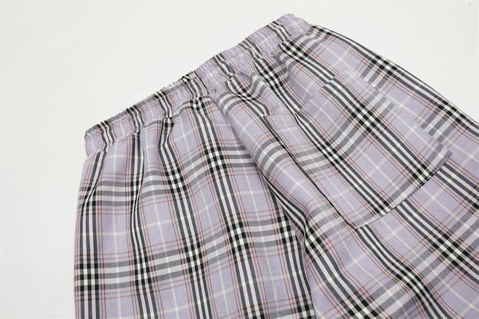 Pantalon de travail décontracté à carreaux pour homme, élégant et confortable, idéal pour le bureau et les tenues décontractées.