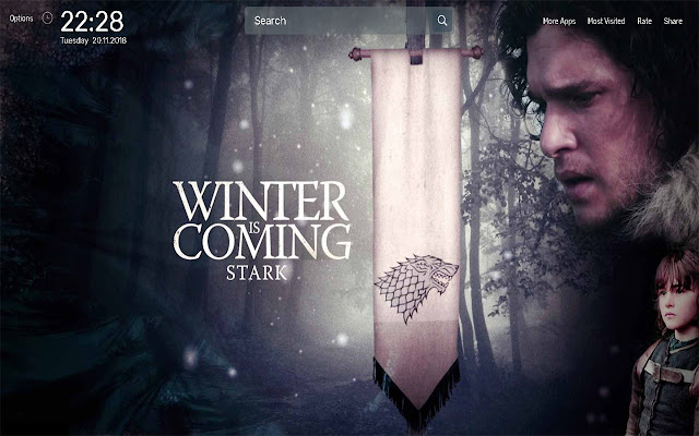 Jon Snow Wallpapers NewTab Theme