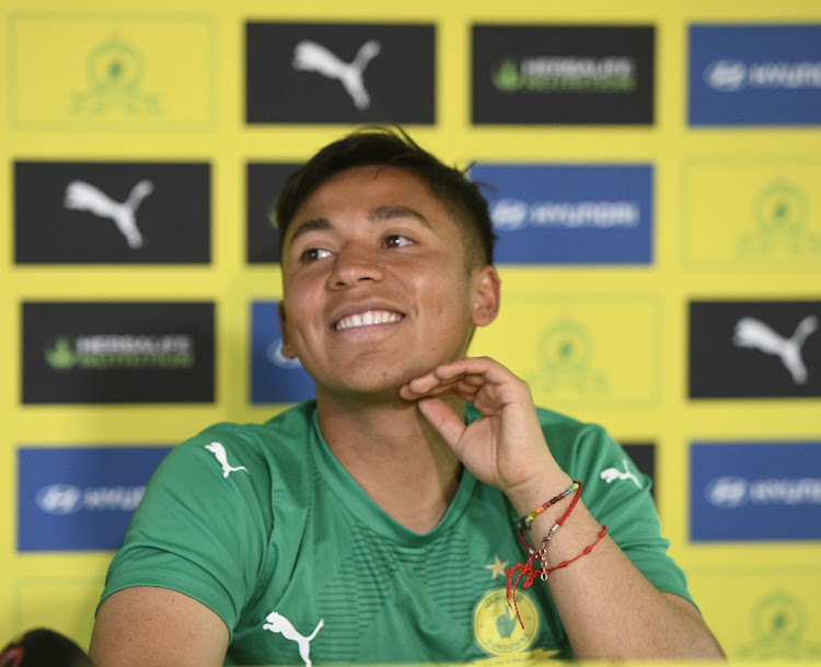 Marcelo Allende of Mamelodi Sundowns during media day at Chloorkop.