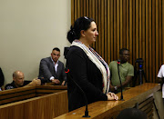 Convicted racist Vicki Momberg just after she was sentenced to 3 years in Randburg Magistrate court. 28 March 2018. 