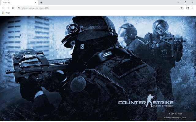 Counter Strike CS:GO Full HD Custom New Tab