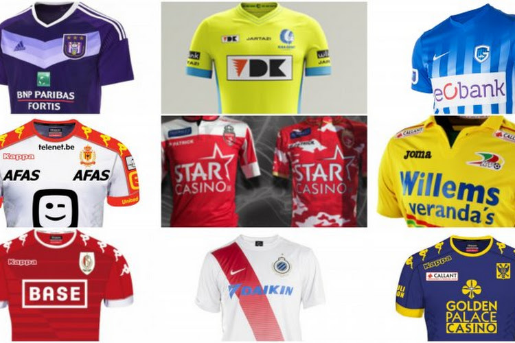 Les maillots version 2016/2017 des 16 équipes de Pro League