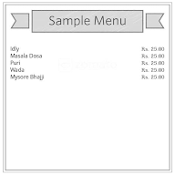 Anaghaa Tiffins menu 1