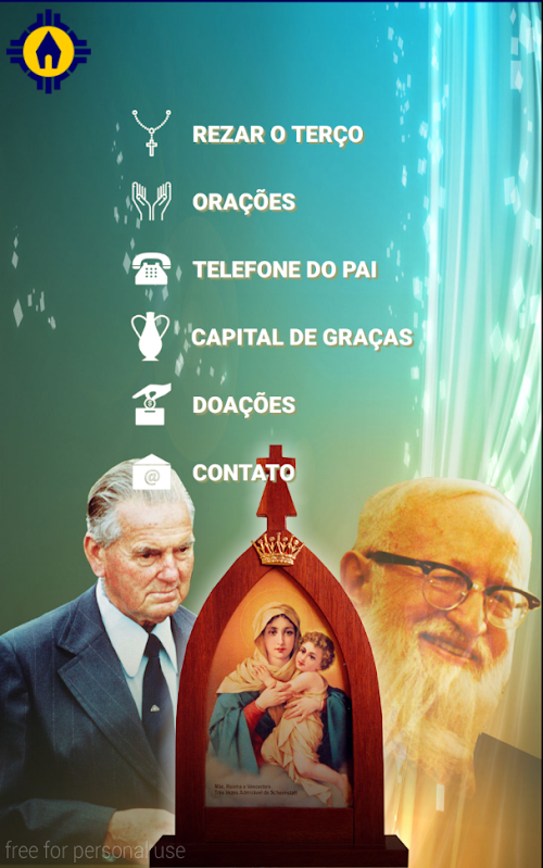 Android application Terço da Mãe screenshort