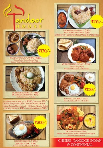 Tandoor House menu 
