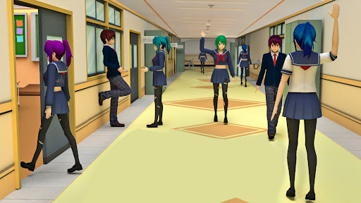 Screenshot Anime Games: High School Girl