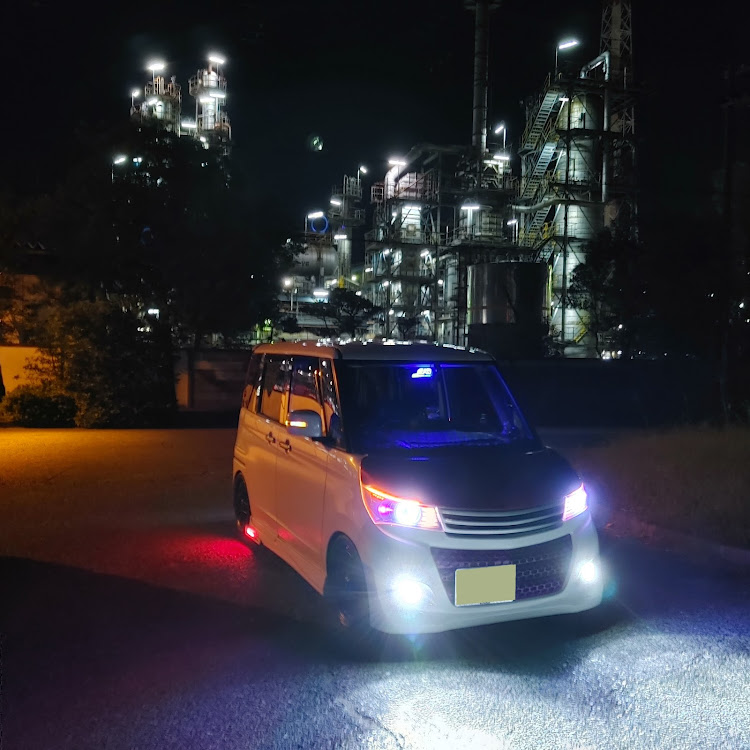 パレットSWのいつもイイね＆コメントありがとうございます😆・夜活・飛行機とコラボ・ランチ・GT-Worksに関するカスタム事例の投稿画像1枚目
