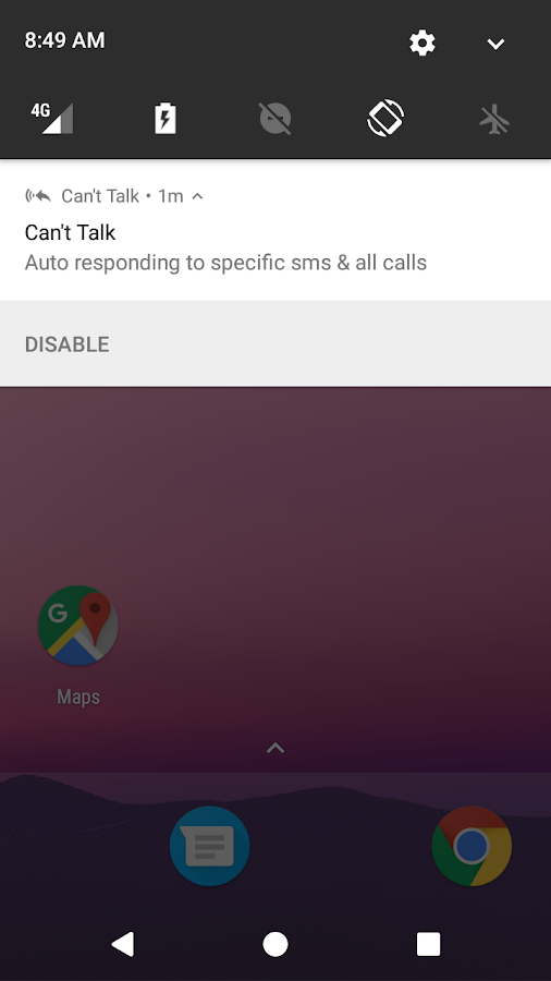    Can't Talk (Beta) - Auto-reply to everything!- screenshot  