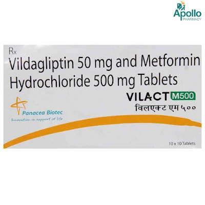 VILACT M 500/50MG TAB 10'S