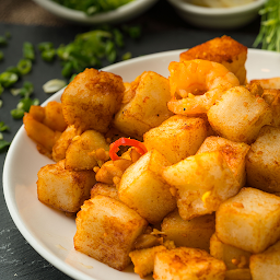 Singapore Style Fried Turnip Cakes