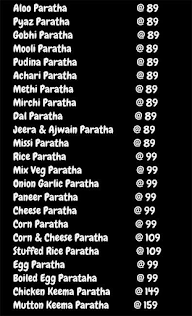 The Paratha Junction menu 2