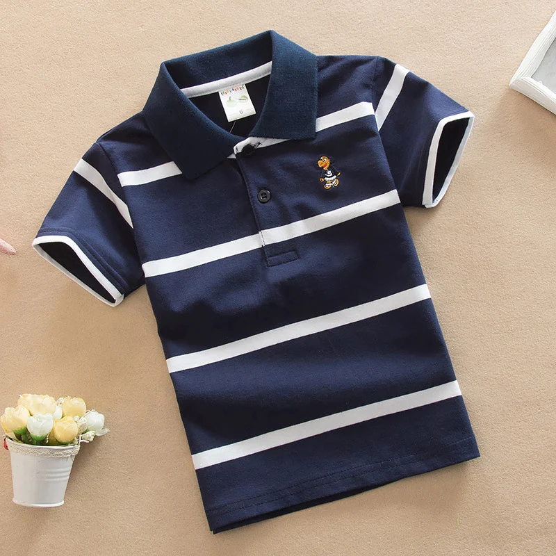 Title 3, College Style Boys Polo Short Sleeve T-shirt Cl...