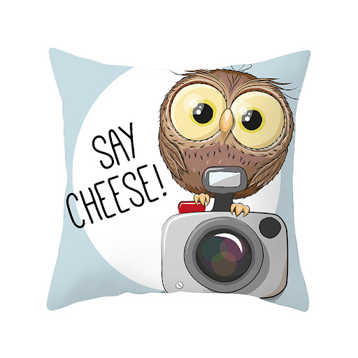 Title 4, Owl animal pillowcase cushion cover for home de...