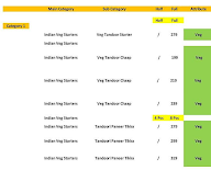 Tandoori King menu 1