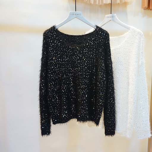 Title 15, Casual Style Knitted Long-sleeved Womens Sweater