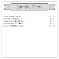Grameen Kulfi menu 1
